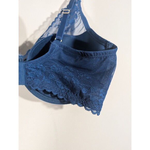 Natori Womens Teal Cherry Blossom Convertible Contour Underwire Bra Sz 36DD - Picture 7 of 11